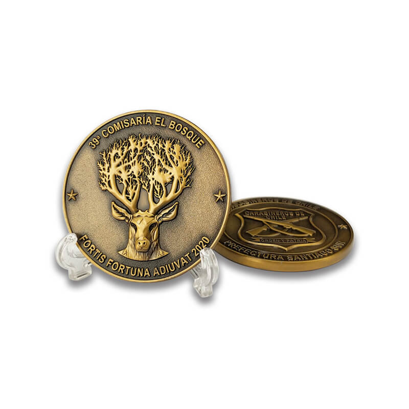 Fábrica personalizada Chile Navy Military Challenge Coin