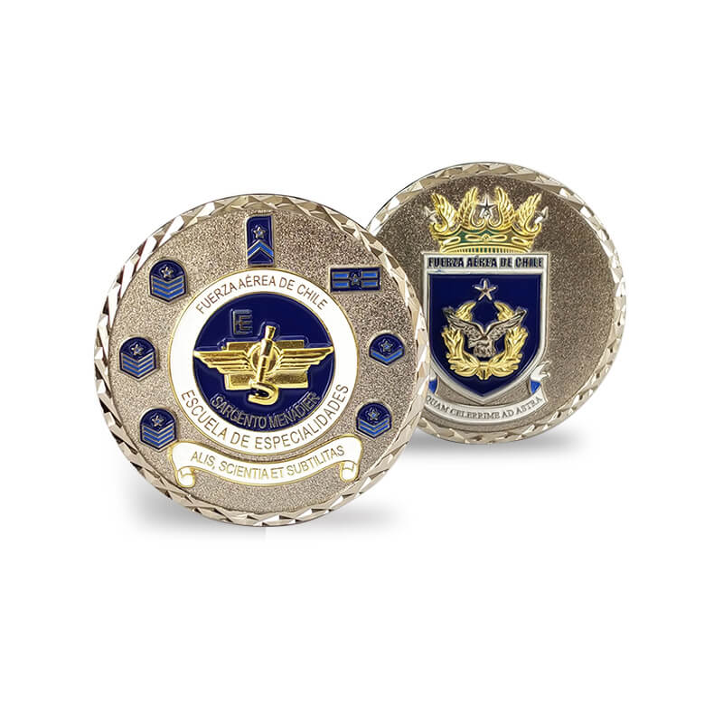 Fabricante personalizado Chile Air Force Challenge Coin