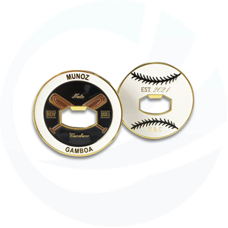 Moneda de desafío de plata gigante de oro