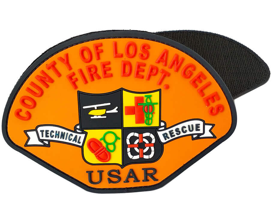 Patch de PVC uniforme de los bomberos de EE. UU.
