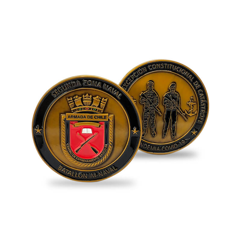 Fabricante personalizado Chile Air Force Challenge Coin